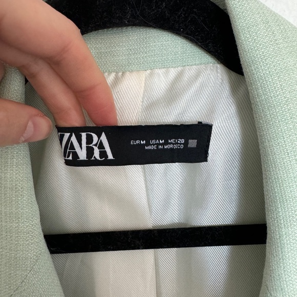 ZARA | Mint Green Oversize Blazer | Medium - Picture 4 of 6